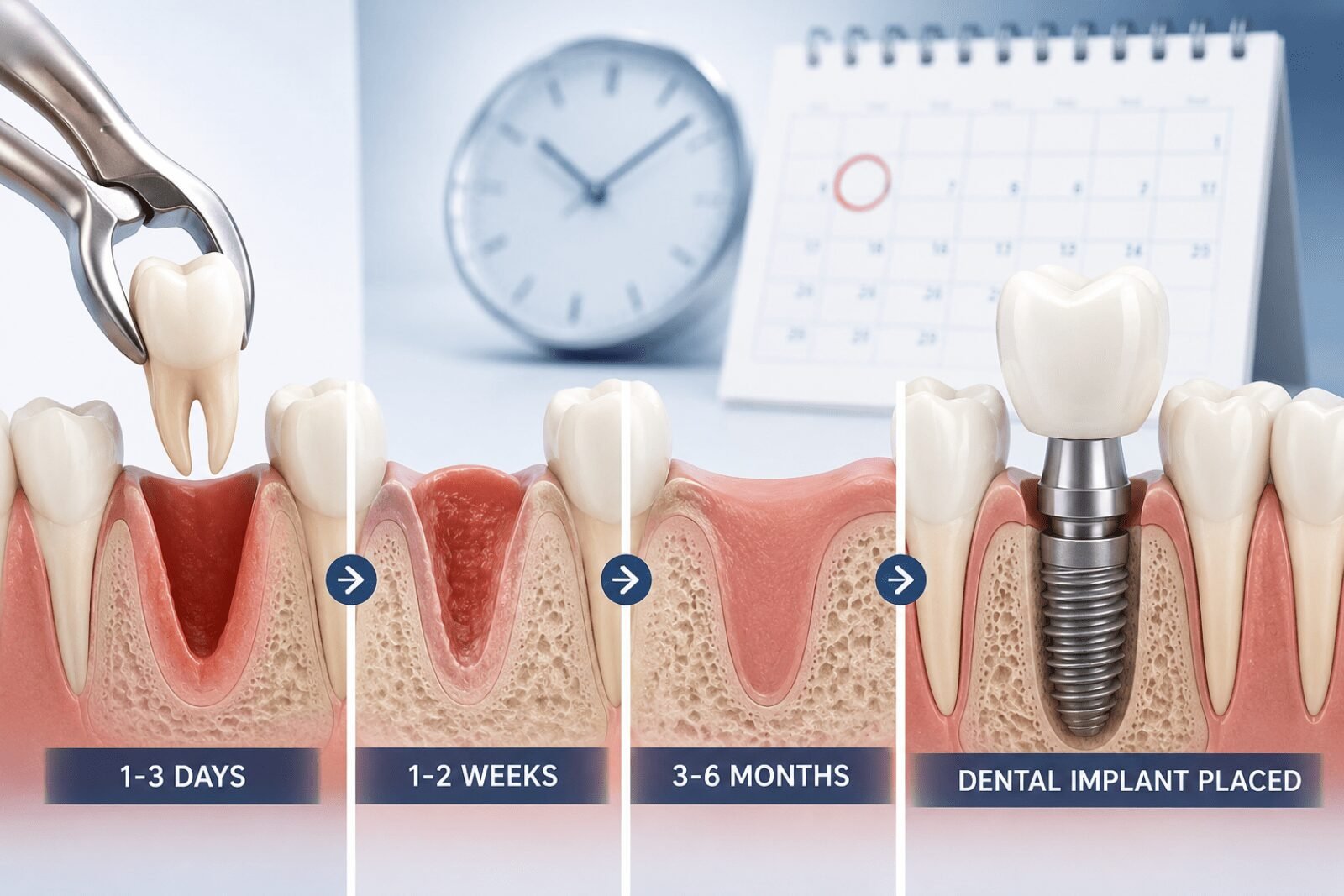 How Long After Tooth Extraction Can Get Dental Implant